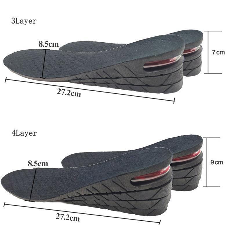 Palmilha para aumentar altura Elevate Air Max 3.0 - Aumente de 3 cm à 9 cm de tamanho