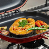 Panela Grill Anti-Aderente Dupla Face